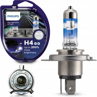 Philips RacingVision GT200 12V H4 60/55W P43t 2 ks