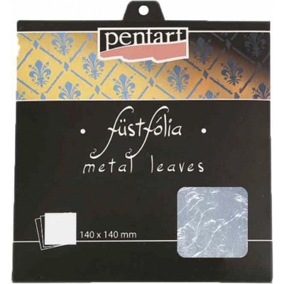 Metalické plátky 140x140mm - silver