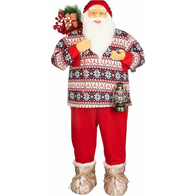 MagicHome Dekorácia Santa so svetrom 120 cm