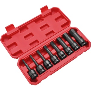 Kraft&Dele Комплект ударни шестостенни вложки hex 1/2" 8бр h5-h19 68132 (kd5431)