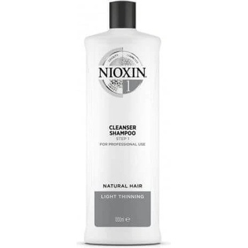 Nioxin Čistiaci šampón pre jemné mierne rednúce prírodné vlasy System 1 (Shampoo Cleanser System 1) 300 ml)