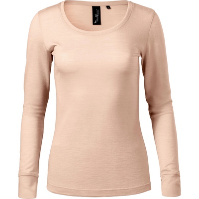 MALFINI Malfini premium merino rise ls 160 / Дамска тениска с дълъг ръкав, мериносова вълна - камео m (160c514)