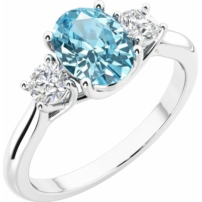 Eppi Zásnubní prsten s topazem a lab grown diamanty Brink R48134