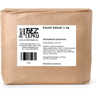 Život bez lepku Fazuľa adzuki 1 kg