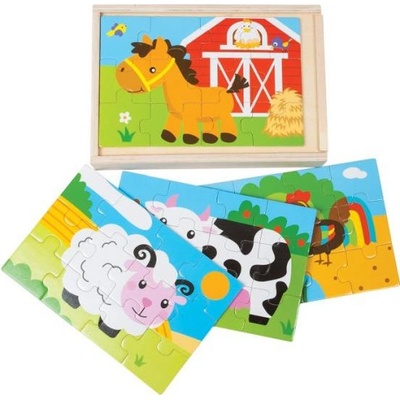 Dromader puzzle Farma 4 zvieratá 20cm