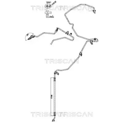 TRISCAN Vysokotlaké / nízkotlaké vedení klimatizace TRI 9010 10004