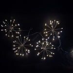 Brilagi - Външна LED верига 150xLED 5m IP44 студено бяло, ефект фойерверк (BG2569)