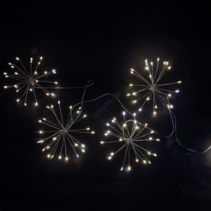 Brilagi - Външна LED верига 150xLED 5m IP44 студено бяло, ефект фойерверк (BG2569)