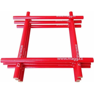 MAGG Tesařská tužka 175 mm - červená, balení 12 ks – Zboží Mobilmania