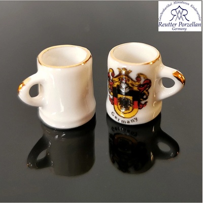 Reutter Porzelan - Miniatúra Porcelánový krígel GERMANY 1,5x1,5cm