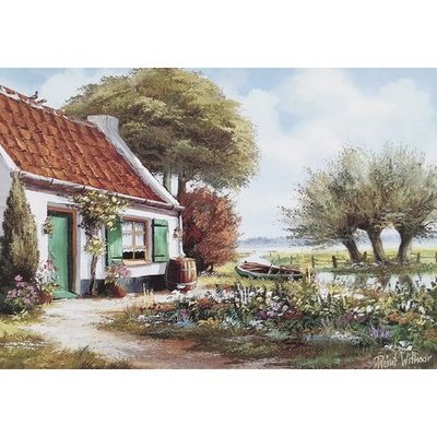 Obraz v ráme Klasik 1318 chalúpka 24x19 cm