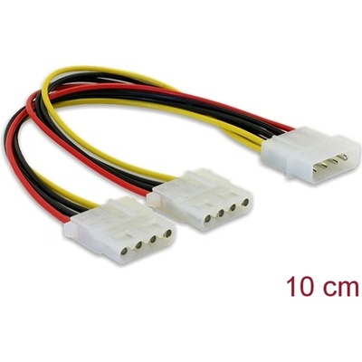 Delock Кабел Delock - 82100 (1 x 4 пина molex мъжки - 2 x 4 пина molex женски, 11cm) (82100)