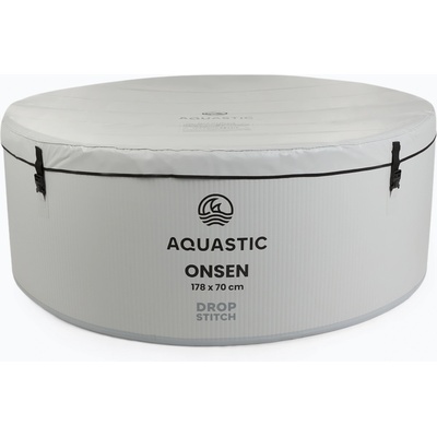 AQUASTIC Basen pompowany AQUASTIC ONSEN drop stitch 1200 l 178 cm szary