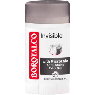 Borotalco Invisible deostick (Free Aluminuin Salts) 40 ml
