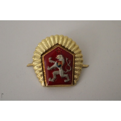 Odznak ČSLA důstojník čepicový zlatý – Zboží Dáma