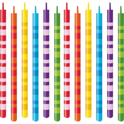 Dortové svíčky DELÍCIA KIDS 10 cm, 12 ks – Sleviste.cz