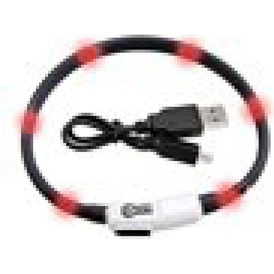 Karlie Flamingo LED světelný obojek pro kočky obvod 20 - 35 cm