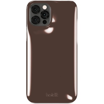 Holdit Гръб Holdit Puffy за iPhone 12/12 Pro - Chocolate