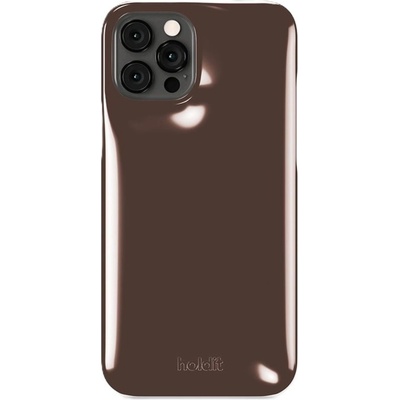 Holdit Гръб Holdit Puffy за iPhone 12/12 Pro - Chocolate