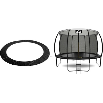 Aga Kryt pružín na trampolínu EXCLUSIVE s vnútornou sieti 366 cm Čierny