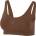 adidas Sport Active Seamless Micro Stretch Scoop Lounge Bra - Toasted Mocha