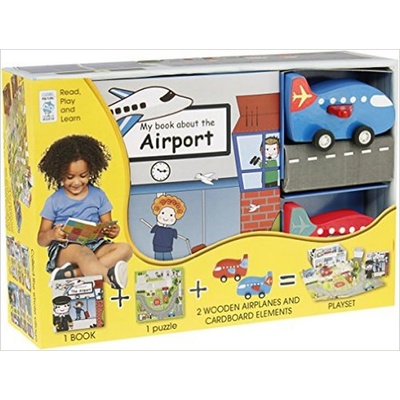 My Little Book about Airplanes(Book, Wooden Toy & 16-piece Puzzle) - neuveden