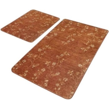 Mila Home Кафяви кадифени килими за баня в комплект от 2 бр. 60x100 cm - Mila Home (HKG-TY-PASPAS-002)