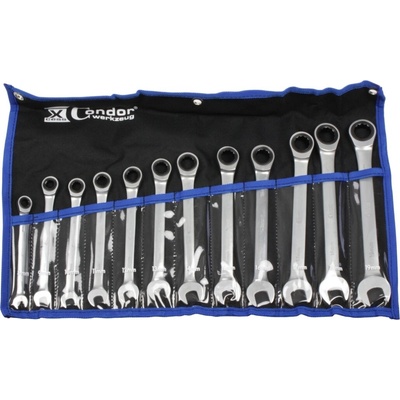 Condor kľúče očkoploché račňové 8 - 19 mm sada 12 dielov 100-01815