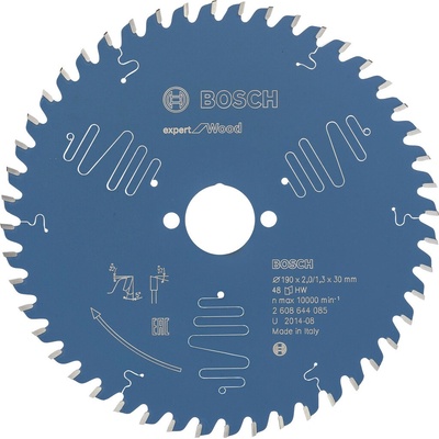 BOSCH Pílový kotúč Expert for Wood; 190 x 30 x 2,0 mm, 48 2608644085