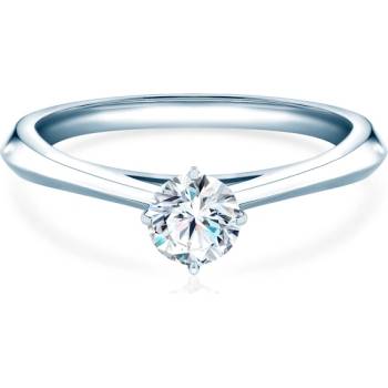 SAVICKI Годежен пръстен The Light: бяло злато, лабораторен диамант