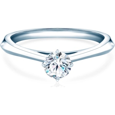 SAVICKI Годежен пръстен The Light: бяло злато, лабораторен диамант