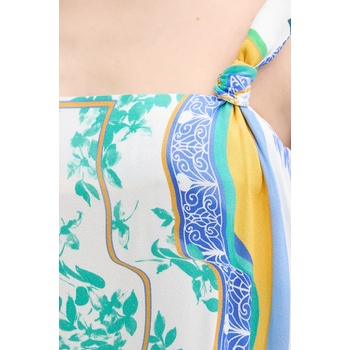 Moschino Jeans Рокля Moschino Jeans в бяло къса със стандартна кройка 0467 3735 (0467.3735)