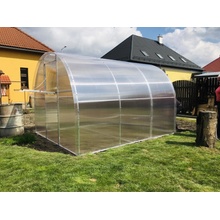 Euroskleník Hliníkový skleník polykarbonát 4mm 2,5 m x 2 m EAL250200