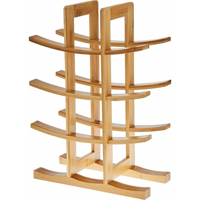 Tutumi, stojan na víno z bambusu 42x30x16 cm 371572, hnedá, HOM-04100