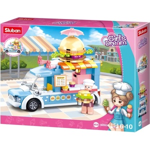 Sluban Конструктор Sluban Girl's Dream - Ван за бургери, 154 части (M38-B0993B)