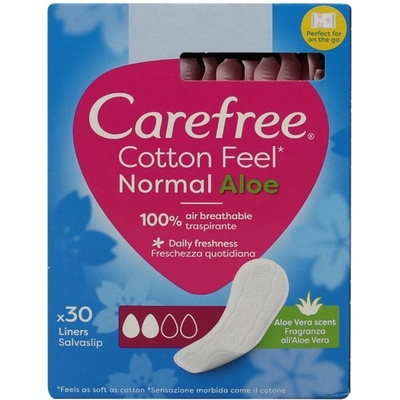 Carefree Cotton Feel Normal Aloe slipové vložky 30 ks