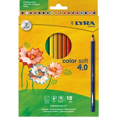 Lyra Color Soft 4 0 farbičky 18 farieb 2421180