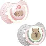 LOVI Силиконови залъгалки Lovi - Dynamic CapiChill, 18 м+, 2 броя, Girl (22/934girl) - ozone