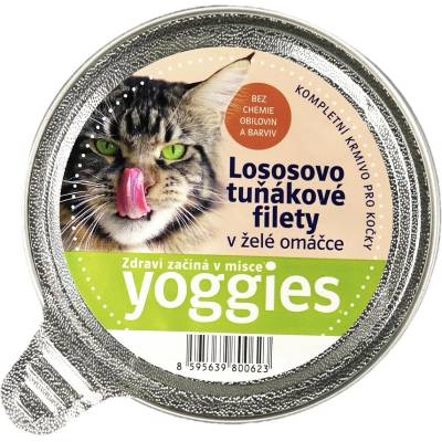 Yoggies s lososom a tuňákom v lahodnom želé omáčke 85 g