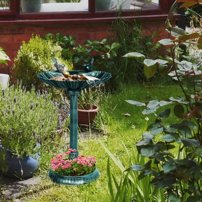 Outsunny Pítko pro ptáky se 2 ptáčky, zelené – Zboží Dáma