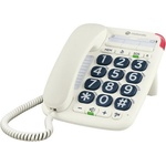 Motorola Телефон motorola ct200 с кабел, бутон sos, БЯЛ (107ct200) Телефонни апарати
