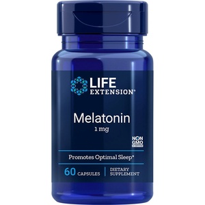 Life Extension Безсъние - Мелатонин 1 mg, 60 капсули (00329 LE)