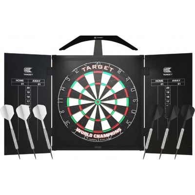 Terč sisálový Target Champion+ kabinet+ šipky + osvětlení ARC