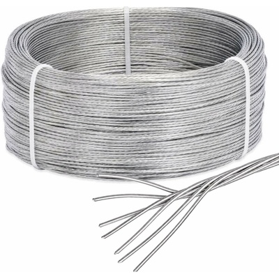 Oceľové lanko pre elektrický ohradník, priemer 1,6 mm, pozinkovaný, dĺžka 200 m