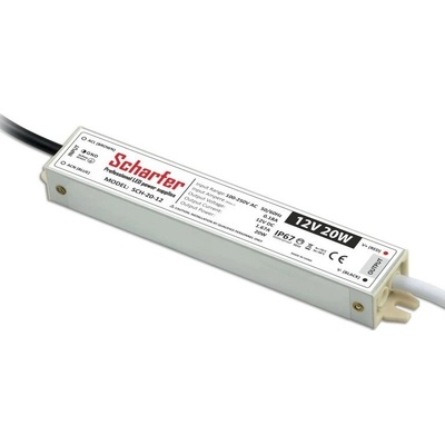 Ledshopik LED zdroj Scharfer SCH-20-12V 12V 20W 1,67A IP67 7 let záruka