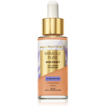 MAX Factor Miracle Pure Skin Reset Серум фон дьо тен цвят 50-70 Light to Medium Warm 30ml