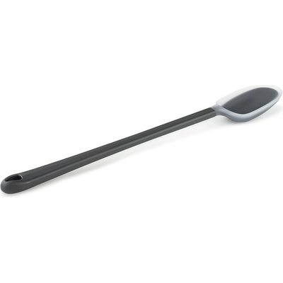 GSI Outdoors дълга пластмасова лъжица със силиконов ръб Essential Long Spoon, сива 251 mm (TO.70231)