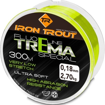 Iron Trout Fluo Line Trema Special Žltá 300 m 0,18 mm