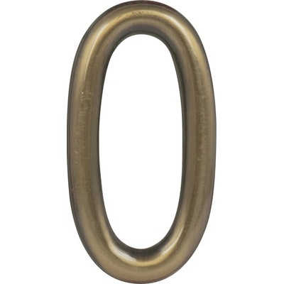 MPK - DOMOVÁ ČÍSLICA "0" - 75 mm - nalepovacia BRM.LL - bronz matný | MP-KOVANIA.sk