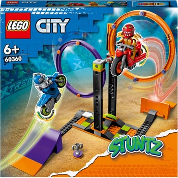 LEGO® City 60360 Kaskadérská výzva s rotujícími kruhy